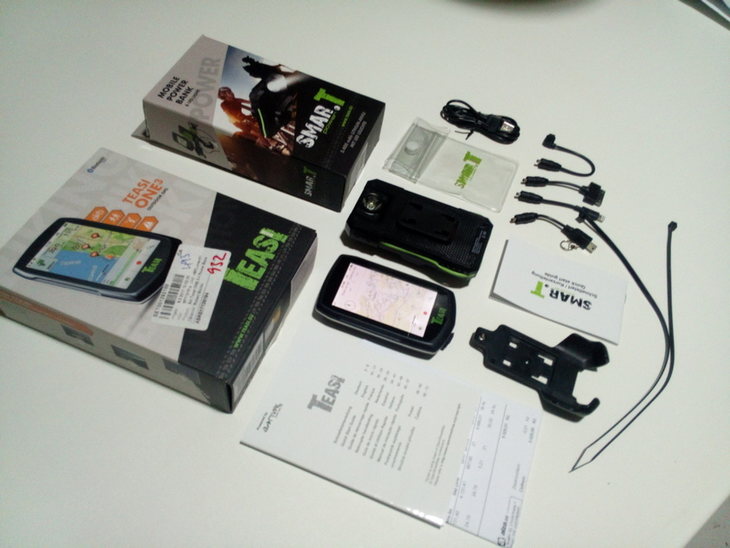 Prodám: Set navigace Teasi ONE 3 + power banka - bazar - Bike-forum.cz