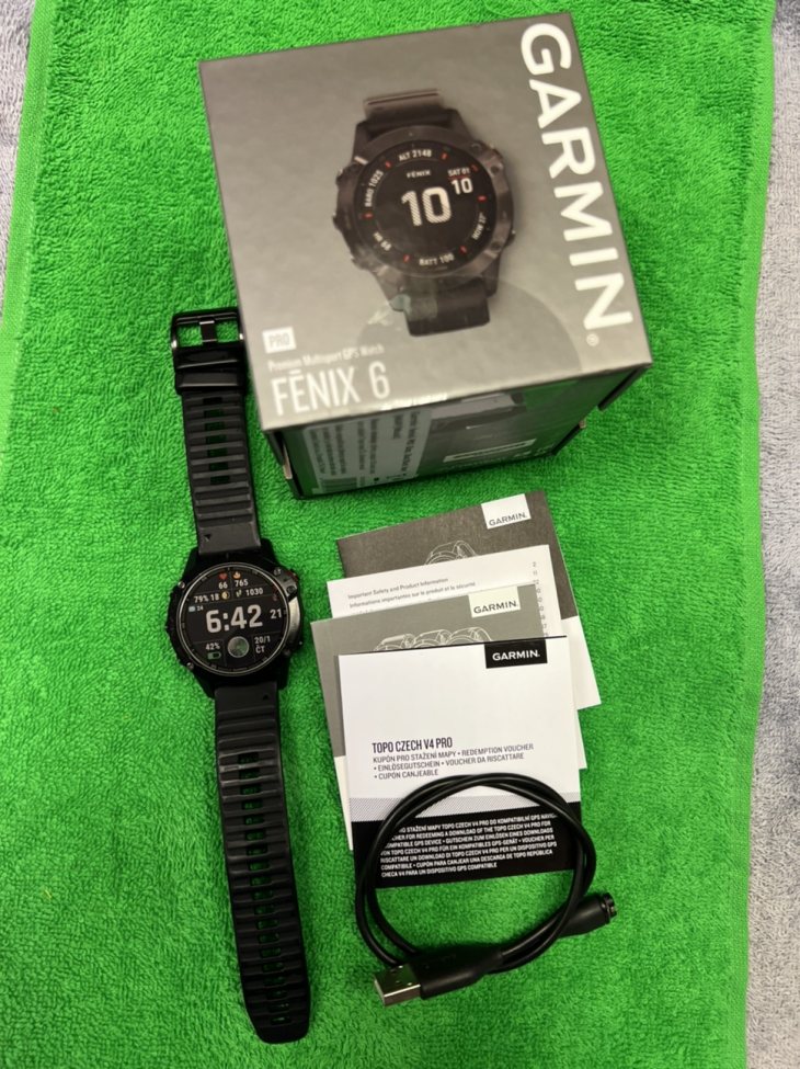 Prodám Garmin Fenix 6 PRO + české TOPO mapy bazar Bikeforum.cz