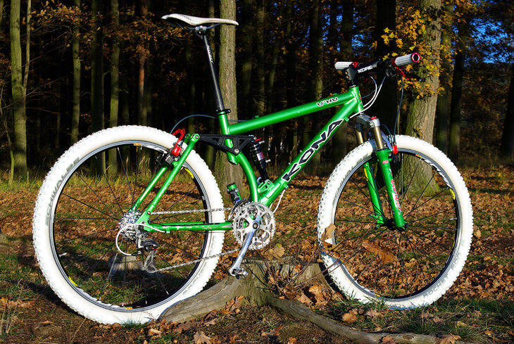 CADRE DH RÉTRO MTB KONA U'HU Suspension Complète - 1997 EUR